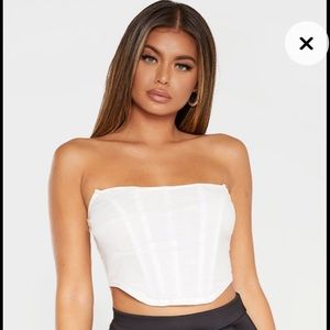 White corset top